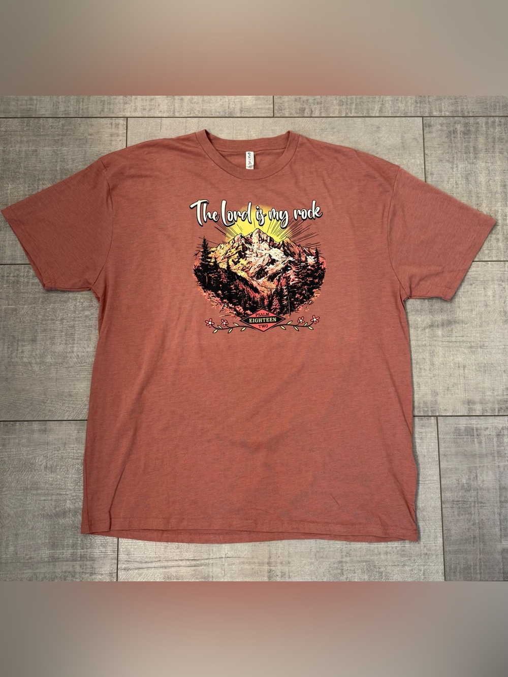 NWOT Women’s The Lord is my rock Christian T Shirt L, 2X & 3X